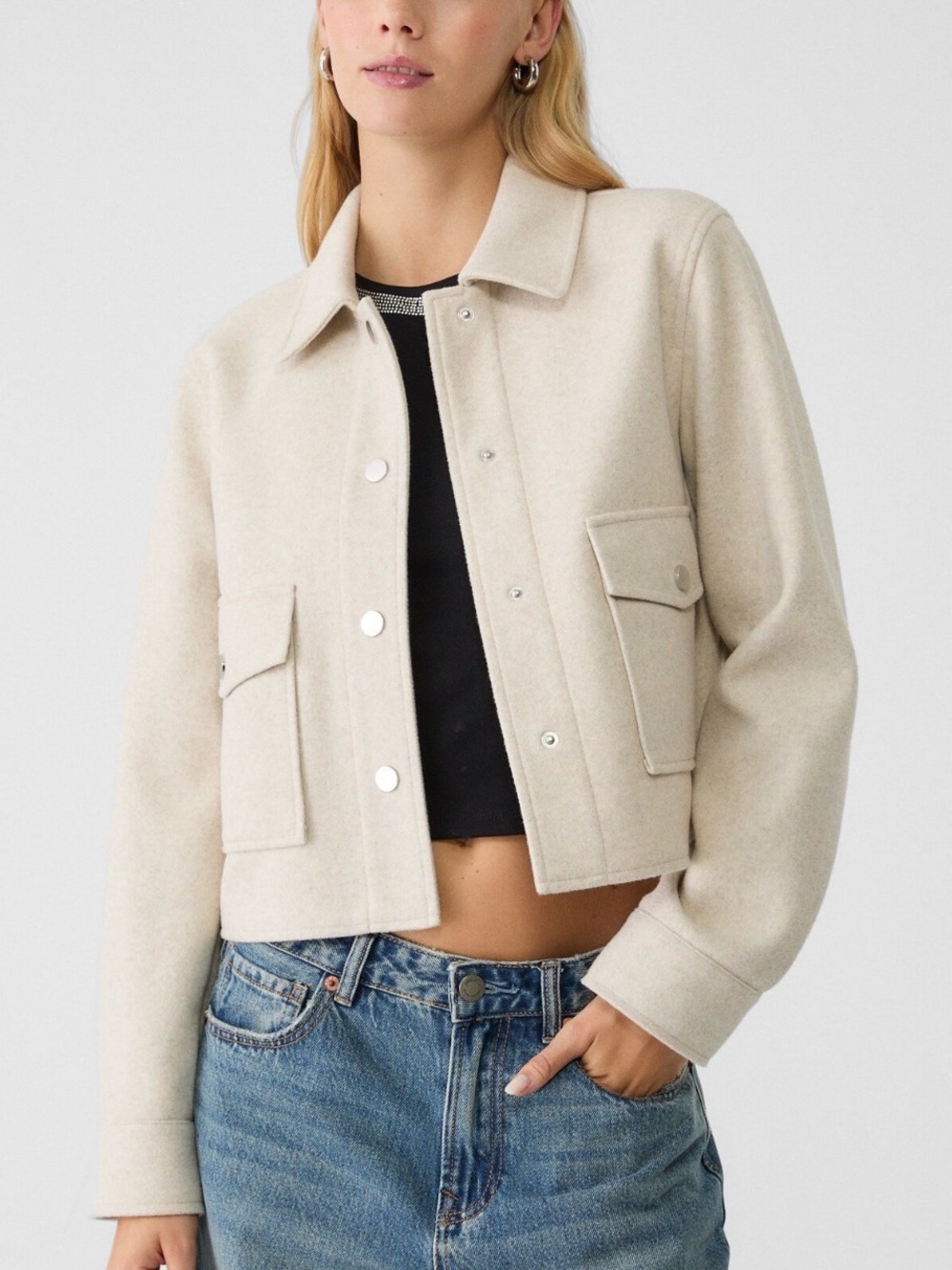H&M Button Front Barn Jacket